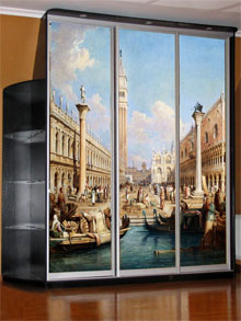 Шкаф-купе с полноцветной печатью «Венеция»