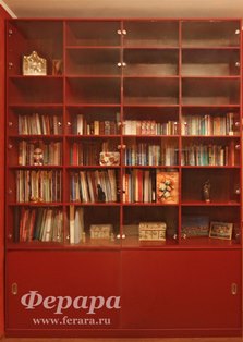 Шкаф для книг в библиотеку