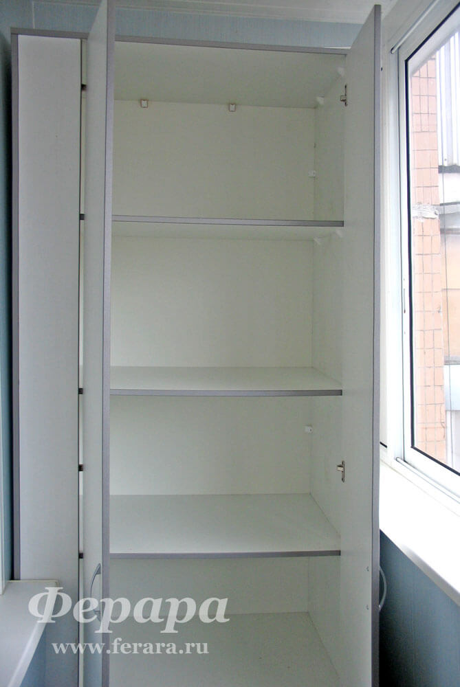 Распашной шкаф на балкон (белый), фото 2